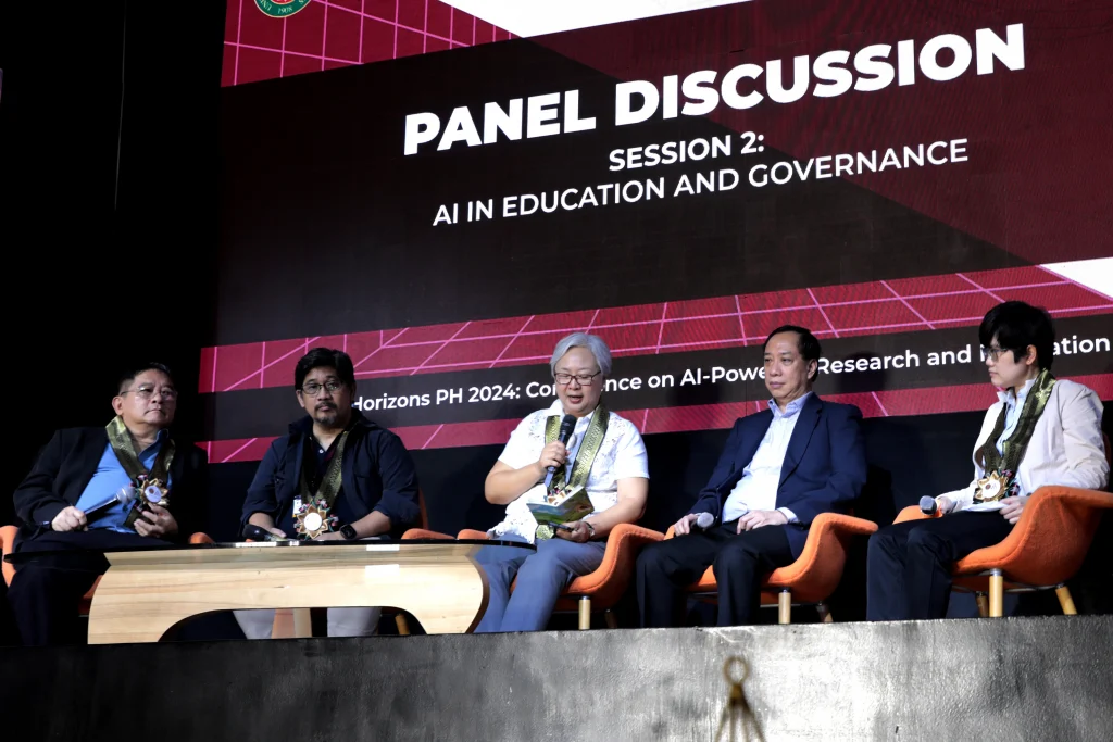 Photos taken during the inaugural AI Horizons PH 2024: Conference on AI-Powered Research and Innovation on October 24, at UP Bonifacio Global City, Taguig. The two-day conference featured presentations of “revolutionary works, discoveries, ongoing research, and best practices on AI integration and development,” with a focus on food, agriculture, livestock and fisheries, as well as education and governance. Photos by Kevin Roque and Jonathan Madrid, UP MPRO